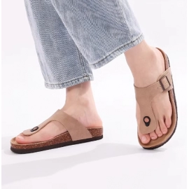 Evshine Classic Women's Flat Sandals Women's flip flop Beach Slides With Adjustable Buckle Outdoor Shoes Comfort House Slides